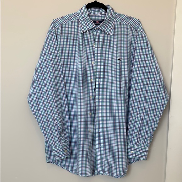 Vineyard Vines Shirt Men’s L Button Up long sleeve - Picture 1 of 7